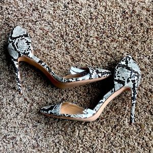 Snake Skin High Heels